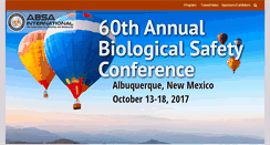 Desktop Screenshot of absaconference.org